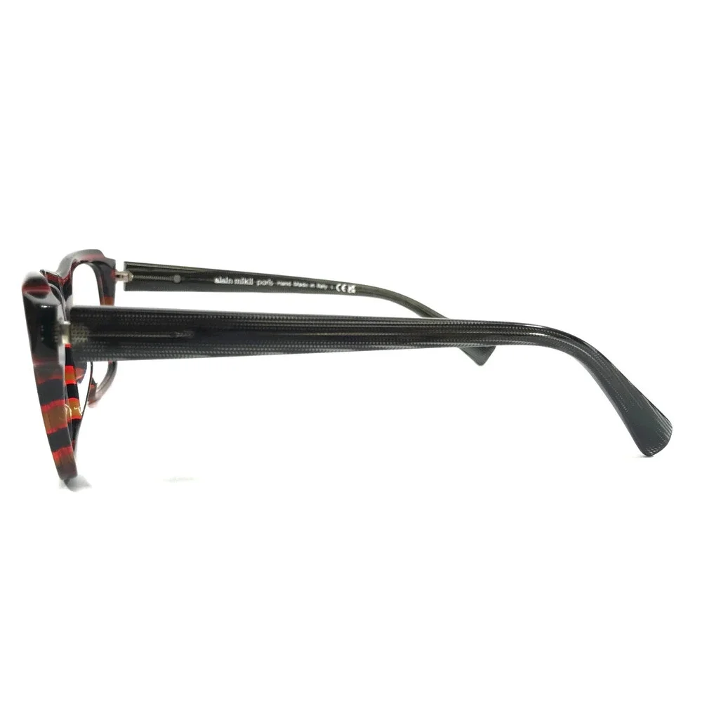 Alain Mikli Eyeglasses Frames A03150 005 Rhombus Red Black Pont Blac 55-18-145